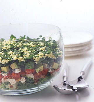 (Photo Credit: Romulo Yanes, http://www.epicurious.com/recipes/food/views/Layered-Cobb-Salad-106567, Layered Cobb Salad)